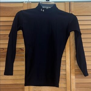 Under Armour Black High-Neck Long Sleeve Shirt